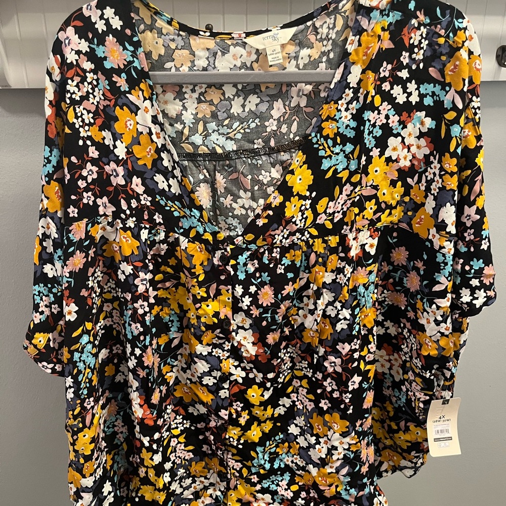 Terra & Sky blouse 4xl